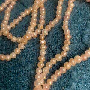 Vintage Long Pearl Necklace